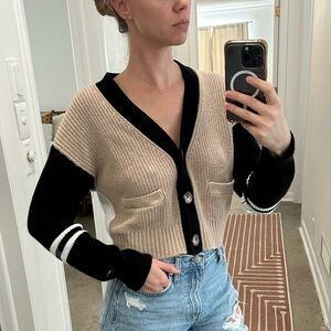 Tommy Jeans Cropped Colorblock Cardigan